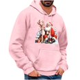 thumbnail image 2 of Wancir Mens Santa Claus Funny Sweatshirt Christmas Novelty Fashion Pullover Hoodies, 2 of 5