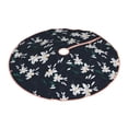 thumbnail image 2 of Bingfone Christmas Tree Skirt Mat Christmas Decoration Interior 48" -Lilies Flowers, 2 of 6