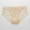 Beige, variant on Bwndum Womens Lace Briefs No Show Underwear Breathable Nylon Spandex Mid Rise Seamless Waistband Pink,Size M