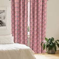 thumbnail image 2 of Ambesonne Cartoon Window Curtains, Mermaid Cats with Hearts, Each 28" W x 63" L, Dark Coral Multicolour, 2 of 4