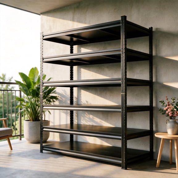 6-Tier Garage Racks for Storage, 82"H Adjustable Garage Shelving Storage Shelves,3600LBS Capacity Heavy Duty Shelving for Carport Warehouse Basement, 40 W x18" D