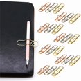 thumbnail image 2 of Large Metal Paper Clips Silver Gold Rose Gold Electroplated Bookmark Pen Clip for Home Office School, 2 of 7