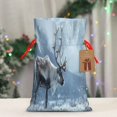 thumbnail image 4 of Fuzoiu Winter Reindeer In Snowy Mountains Print Christmas Gift Bag,Burlap Gift Bag with Drawstring Closure & Hang Tag,Perfect for Holidays, Birthdays, and Special Occasions-Small, 4 of 7