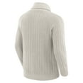 thumbnail image 3 of Men's J. Palmer Gray New York Jets The Playmaker Cardigan Raglan Sweater, 3 of 6