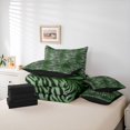 thumbnail image 6 of Homewish Boys Girls Zebra Print Bedding Comforter Set 7-Piece,Abstract Geometric Stripes King Bedding Sets,Black Green Ultra Soft Bed Sheets,Ultra Soft Home Decor,Reversible, 6 of 8
