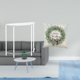thumbnail image 2 of Mesa Auxiliar De Acrílico Para Espacios Pequeños Con Funda De Almohada Navideña, Mesita De Noche Delgada De Poliéster Para Decoración De Sala De Estar, Hogar Y Oficina., 2 of 8