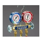 Yellow Jacket 42001 Mechanical Manifold Gauge Set 2-Valve 800 PSI Working 4000 PSI Burst R-22/R-404A/R-410A