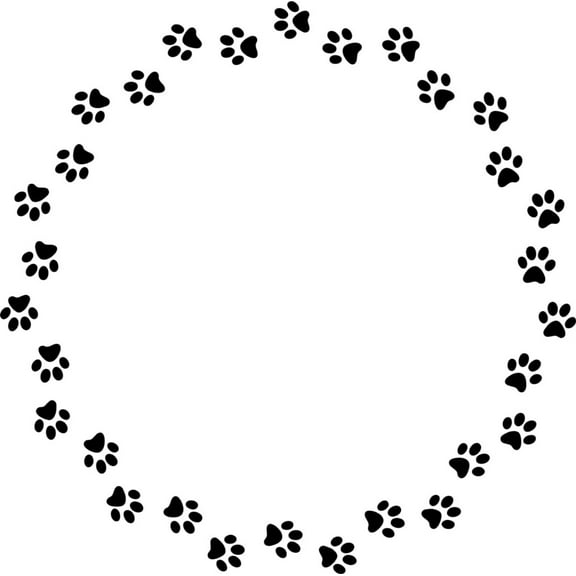 Paws Prints Picture Art Boys Bed Room - Peel & Stick Sticker - Vinyl Wall Decal Size : 14 Inches X 28 Inches