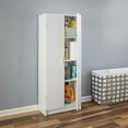 thumbnail image 5 of ClosetMaid 12.5 x 24 x 59.5 Inch Adjustable 4 Shelf Pantry Cabinet, White, 5 of 11