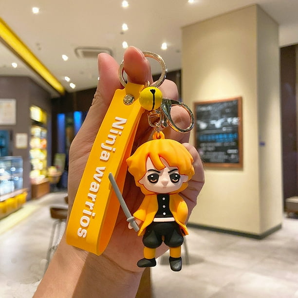 Kzkr Anime Keychain Demon Slayer Characters Keychain Zenitsu Walmart Com Walmart Com