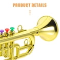 thumbnail image 3 of KAKOWELY 1Pc Imitation Musical Instrument Toy Trumpet Toy Early Instruments Learning Tool,13.19"X4.33"X3.54", 3 of 5