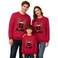 thumbnail image 1 of MIASHUI Pyjama Sensation Familiale Garçons Taille 14 Famille Noël Lettre Imprimée Col Rond Manches Longues Chandail en Molleton Sans Capuche Femmes,TG, 1 of 6