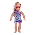 thumbnail image 2 of Traje de baño floral de hombros descubiertos Para muñecas de 18'' My Life Journey Dolls Sunnimix Bañador, 2 of 4