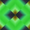 thumbnail image 1 of Ahgly Company Indoor Square Patterned Lime Green Area Rugs, 7' Square, 1 of 6