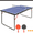 Blue # 4.5FT, variant on Sesslife 6ft Table Tennis Table,Portable & Foldable Ping Pong Table Set, Indoor/Outdoor Game Table with Net, 2 Table Tennis Paddles and 3 Balls