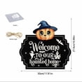thumbnail image 3 of Pumpkin Vampire Panneau de Porte Suspendu Halloween pour Fêtes Décoration de Portail, 3 of 3