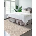 thumbnail image 3 of Unique Loom Moroccan Trellis Collection Area Rug - Mamounia (7' 10" x 11' Rectangle Beige/Ivory), 3 of 9