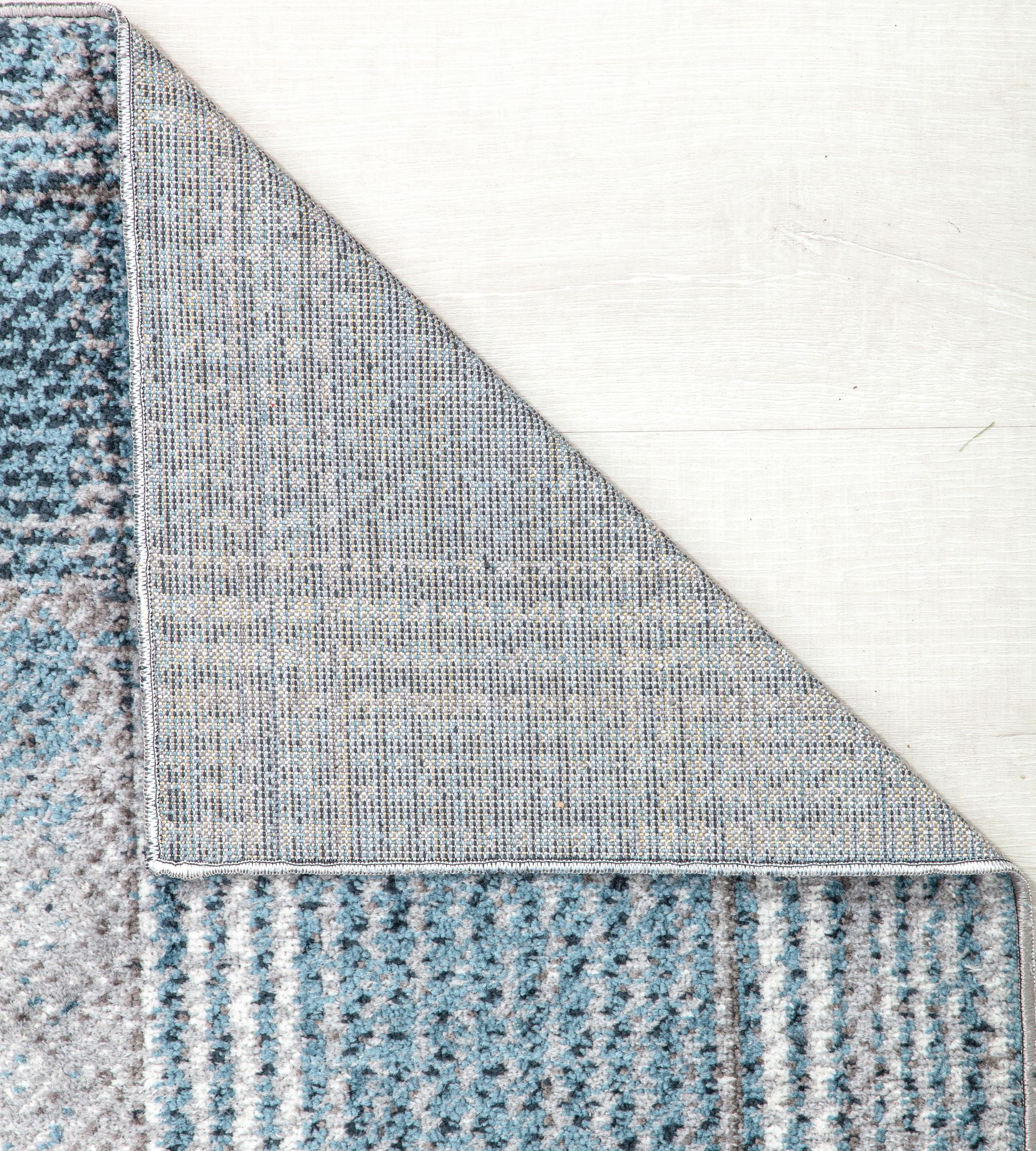 Rugs America Jaelyn JD50A Baltic Rapids Plaid Contemporary Blue Area Rug, 2'6" x 8'