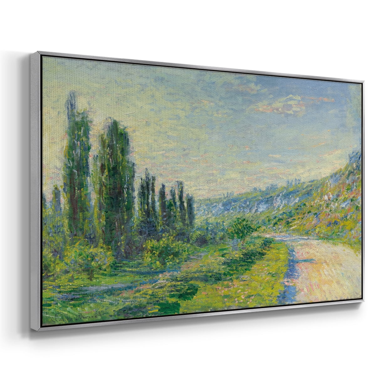 Vintage Landscape-CIV By Wexford Home Framed in Silver Wood Gallery Wrapped Canvas 17 in. x 25 in.
