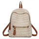 thumbnail image 1 of Mochilas de paja para mujeres la escuela lleva mochilas de viaje Rattan woven Beach mochilas, 1 of 2