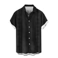 thumbnail image 5 of Guluxicc Men's Beach Tops Button Down Collared Short Sleeve Shirts Regular Fit Summer Vacation Outdoor Casual Tops, 5 of 6