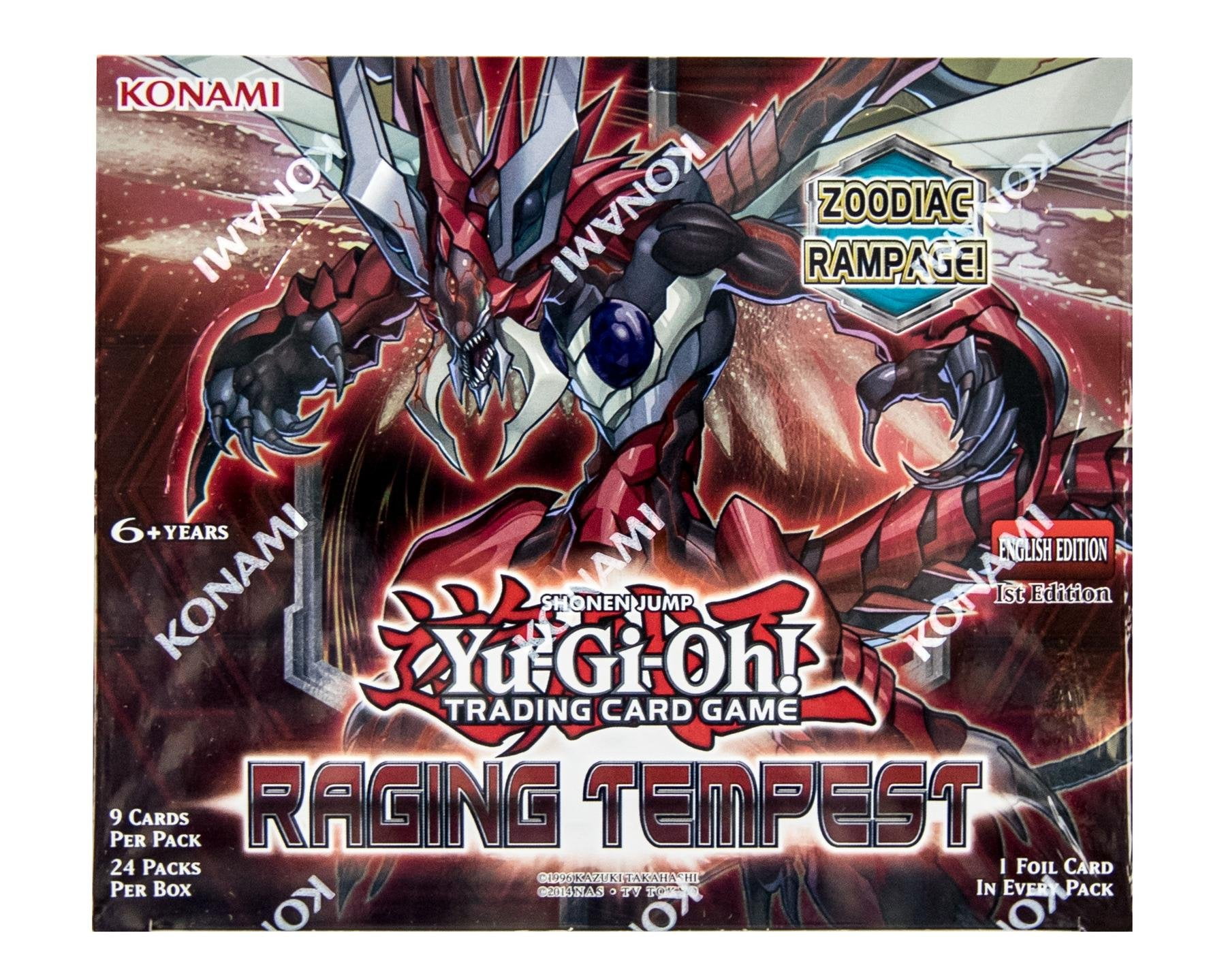 Yugioh TCG Card Game Raging Tempest 1st Edition English Booster Box - 24 packs