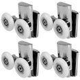 thumbnail image 1 of 4pcs Shower Door Wheels 23mm Shower Door Rollers Heavy Duty Zinc Alloy Wheel For Both Flat Sliding -CN-AA, 1 of 5