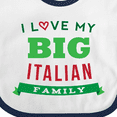 thumbnail image 4 of Inktastic Big Italian Family Boys or Girls Baby Bib, 4 of 4