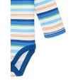 thumbnail image 3 of Wonder Nation Baby Boy Long Sleeve Striped Bodysuit, Sizes 0-24 Months, 3 of 3