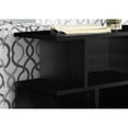 thumbnail image 2 of Modern 3-Tier Accent Table, Black Laminate Nightstand for Living Room & Bedroom, 2 of 6