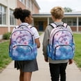thumbnail image 4 of FKELYI Kids School Backpack for Boys Girls Pink Hibiscus Flower Dolphin Print 17 inch Schoolbag Lightweight Casual Daypack with Multi-Pockets for Elementary Student, 4 of 7