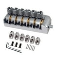 thumbnail image 2 of Puente de guitarra eléctrica, montura de rodillo de aleación de Zinc con tornillos de llave para Estilo C, 2 of 8