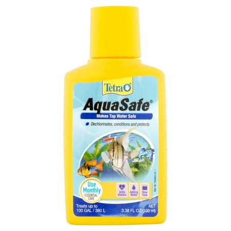 Tetra AquaSafe Fish Tank Water Conditioner, 3.38 fl oz