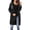 Black, variant on Womems Casual Full Zip Up Hoodie Long Oversized Sweatshirt Fall Hoodies with Pockets (Black, 3XL)