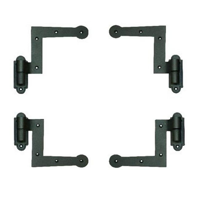 Wood Shutter Hardware 30-14-88512 New York Style Charnière Kit & 44; 2.25 Po. - Noir