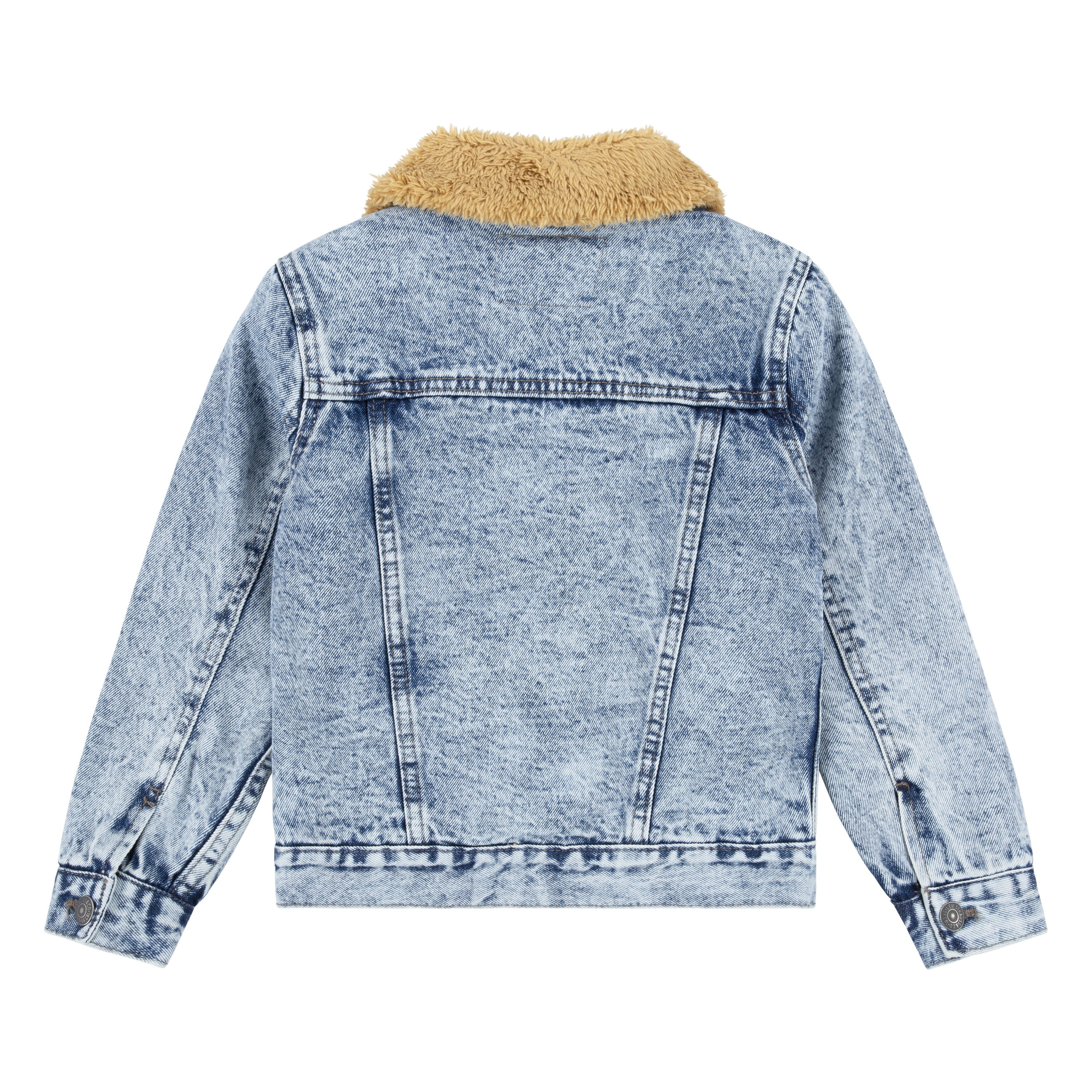 Levi's Boys' Faux Shearling Denim Trucker Jacket, Sizes 4-7