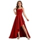 thumbnail image 5 of Vestido de Manga Larga Una Línea para las Mujeres Elástico Twirly Patinador Escuela Vestido de Recital Cuello Redondo Sólido Vestido para Niña de 4-14 Años, 5 of 6