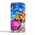 thumbnail image 1 of Flower Butterfly Case Compatible with iPhone 12 Mini,Aesthetic Art Design Full Cover Protective Case, 1 of 5