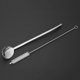 thumbnail image 5 of Cuchara de paja para beber de acero inoxidable Ndcxsfigh Con cepillo de limpieza Plata Ovalada, 5 of 6
