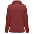 thumbnail image 4 of MESSUEN Mock Neck Sweater Thermal Shirts for Women Winter Sweaters for Women Womens Blouses for Women Dressy Casual Womens Casual Tops Women's Sweater Brick Red XL, 4 of 4