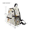 thumbnail image 3 of FORMRS School Backpack with Front Zippered Pocket 12" Student Travel Daypack, Halloween Happy Ghosts, 3 of 6