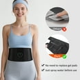 thumbnail image 2 of Waist Trimmer for Women Men Belly Fat, Adjustable Waist Trainer Sweat Band Stomach Wrap, Exercise Sweat Belt Band Low Back Support, for Core Stability & Training Workouts, 2 of 9