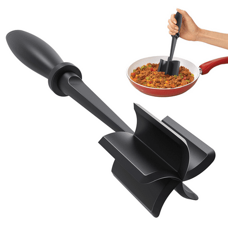 

Meat Chopper Heat Resistant Meat Masher for Ground Beef Hamburger Meat 5 Curve Blade Hamburger Chopper Ground Meat Smasher Ground Beef Chopper Mix and Chop Kitchen Tool & Meat Browning Utensil