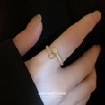 thumbnail image 2 of Anillo Abierto En Forma De Serpiente De Circón Con Sentido De Diseño Fresco Personalizado , De Dedo Índice Pequeño Y Simple Joyería Para Mujeres, 2 of 4