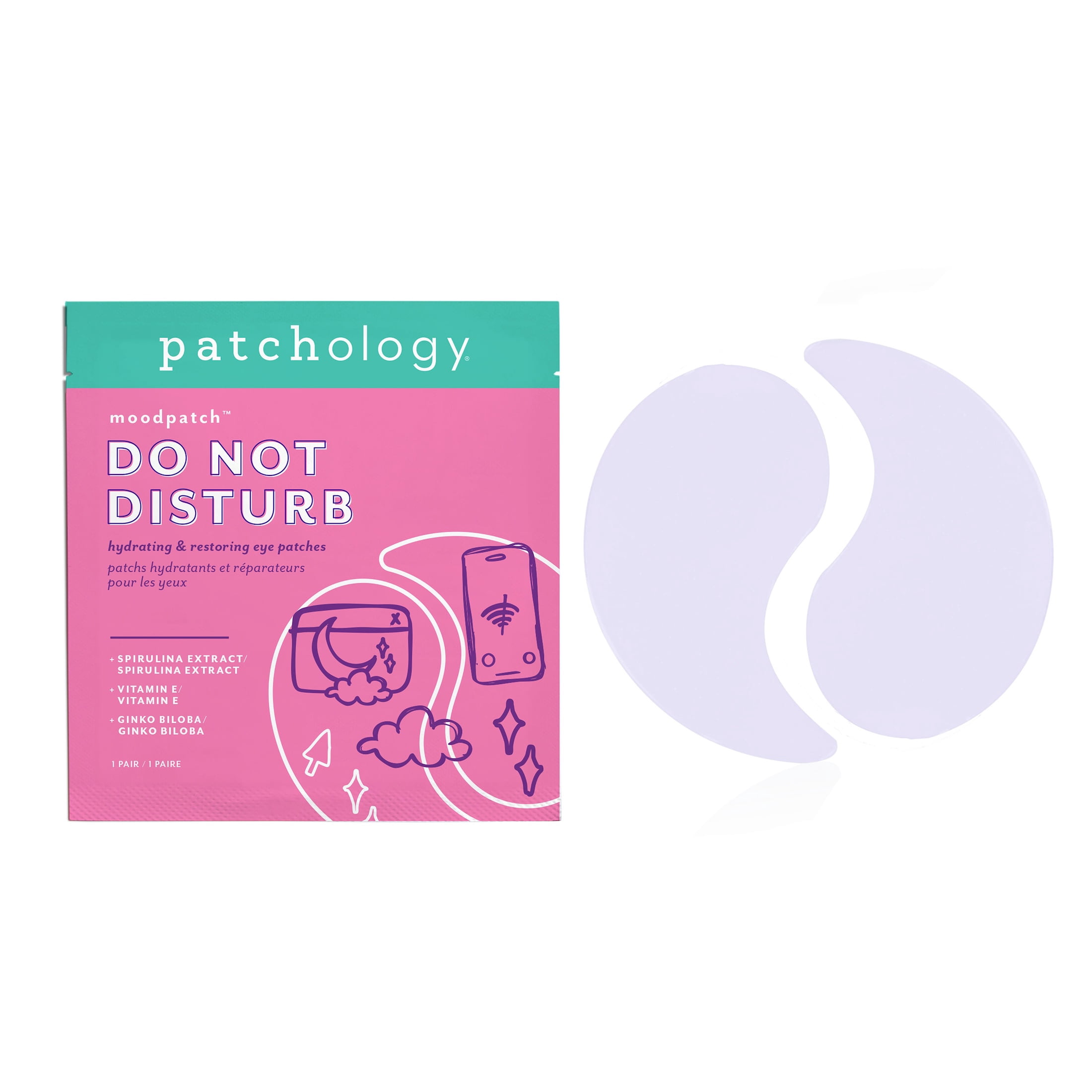 Patchology Moodpatch Do Not Disturb Eye Mask, 1 Pair