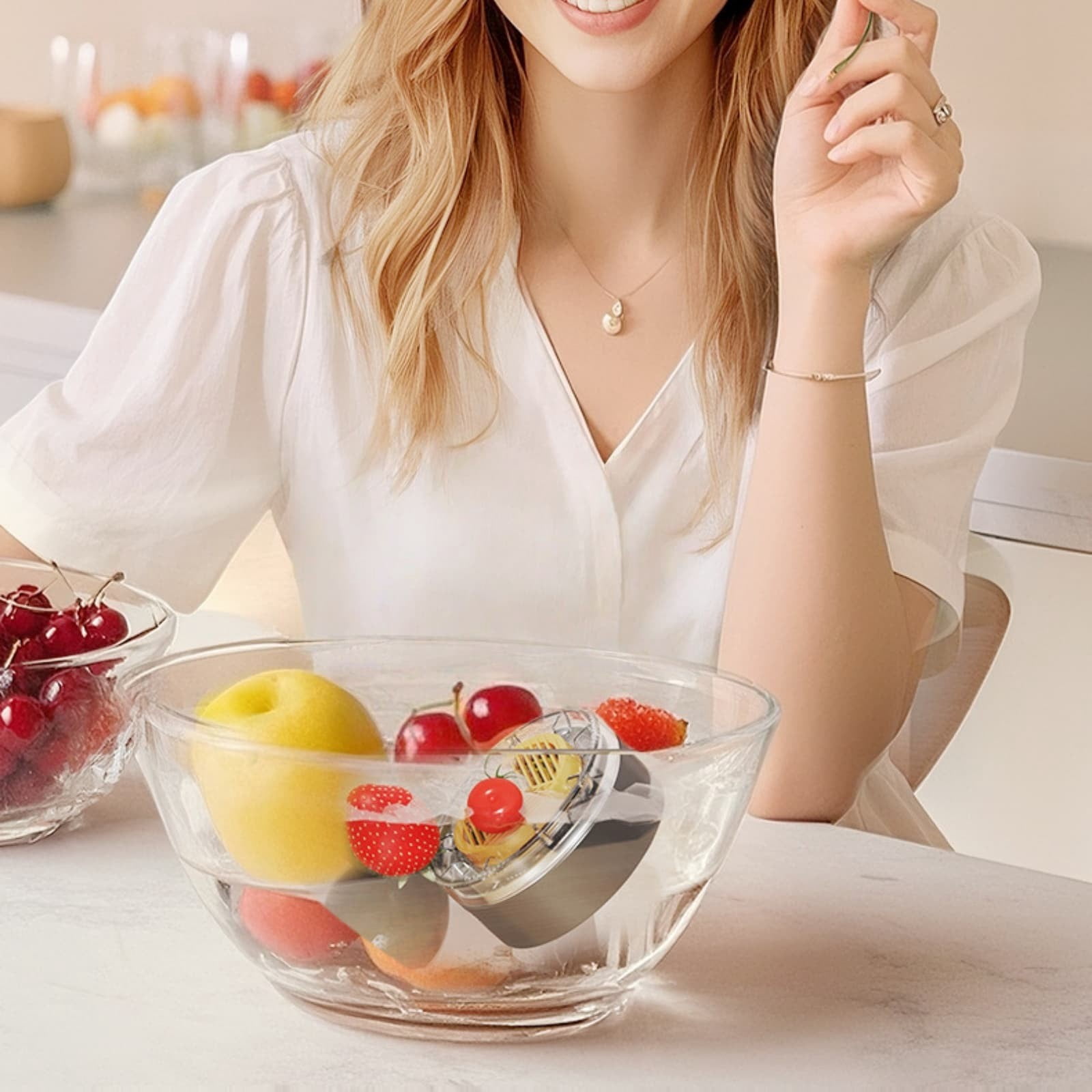 Electric Produce Purifier Portable Rechargeable Fruit and Vegetable Cleaner Cordless Food Washing Machine for Meal Prep Kitchen Home and Travel Use