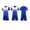 Blue1, variant on RKSTN Soccer Jersey Kids Short Sleeve V Neck Football Jersey Shirt with Shorts 2 Piece Training Uniform Soccer Jersey Set(White ,10-11Years)