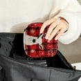 thumbnail image 6 of Christmas Deer Red Plaid Snow Snowflake Sanitary Napkin Storage Bag, Zipper Menstrual Cup Pouch Feminine Menstruation First Period Pads Holder for Girls Women Ladies, 6 of 6
