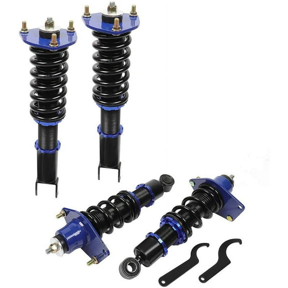 ECCPP Coilover Struts Spring Shocks Adjustable Height Coilovers Suspension Struts Coil Spring Shocks and Struts Full Set Kits ECCPP Fit for 2004 2005 2006 2007 2008 2009 2010 2011 for Mazda RX-8 - Blu