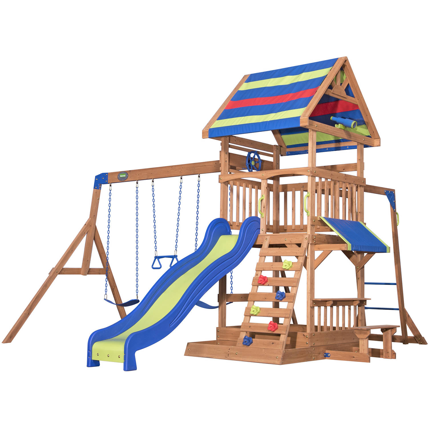 Backyard Discovery Beach Front Wooden Swing Set - image 3 of 12